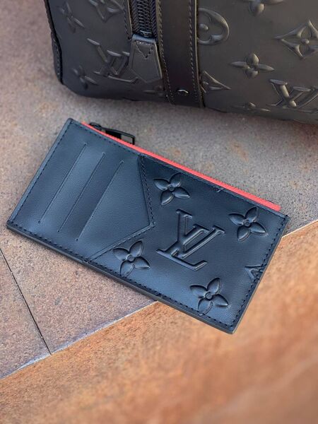 Визитница Louis Vuitton мужской кожа оранжевый 15998-6