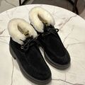 Ботинки Miu Miu женский замша черный 166203-3