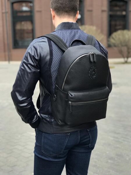 Мужской рюкзак Dolce & Gabbana мужской кожа черный 53332-4