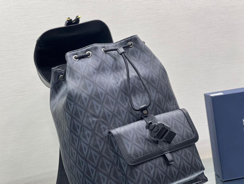Мужской рюкзак Christian Dior мужской канва графитовый 115823-8