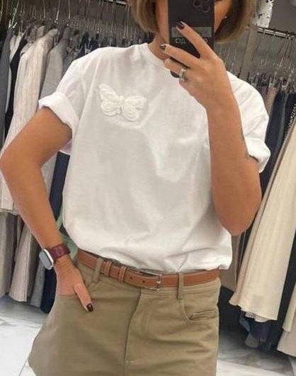Футболка Valentino женский белый 187266