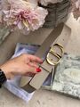 Женский ремень Christian Dior женский кожа горчичный 21150-5