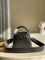 Сумка Louis Vuitton Capucines женский кожа черный 76640-2