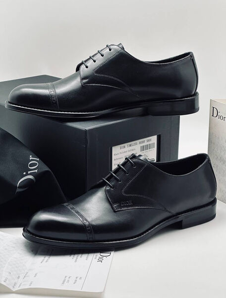 Мужские туфли Christian Dior мужской кожа черный 145853-3