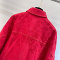 Куртка джинсовка Christian Dior женский джинса бордовый 139899-3