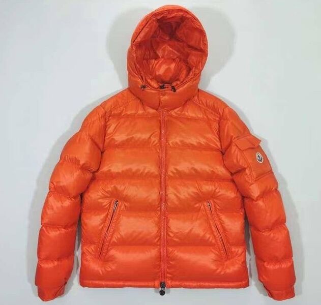 Мужской пуховик Moncler мужской оранжевый 161598