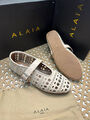 Балетки Alaïa женский кожа белый 154765-2