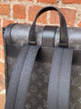 Мужской рюкзак Louis Vuitton мужской кожа графитовый 121188-6