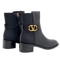 Ботильоны Valentino женский кожа черный 13355-4