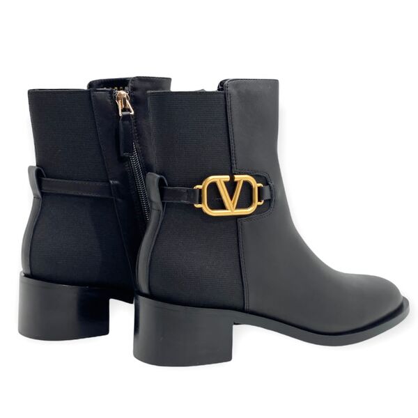 Ботильоны Valentino женский кожа черный 13355-4