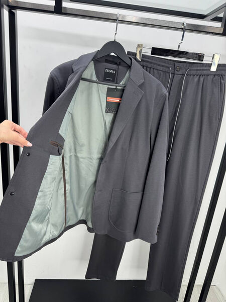 Мужской костюм Zegna мужской графитовый 196071-2