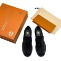 Лоферы Louis Vuitton женский кожа черный 40788-4