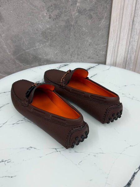 Мужские мокасины Hermès мужской кожа 185732-4