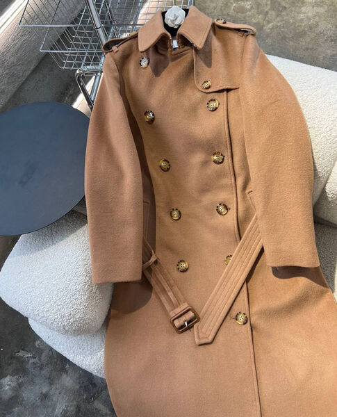 Пальто Burberry женский бежевый 200248-3