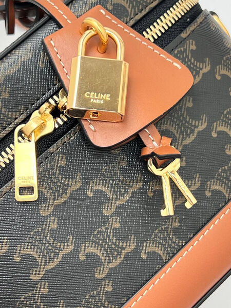 Сумка Celine женский кожа черный 179962-2