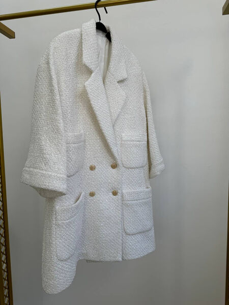 Пальто Chanel женский белый 162504-2