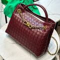 Сумка Bottega Veneta женский кожа бордовый 130140-4