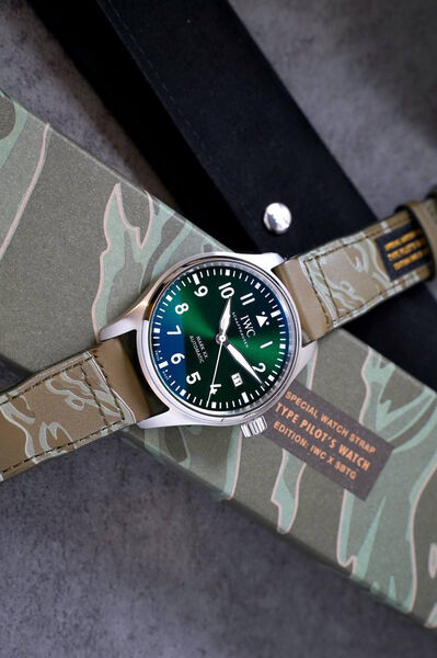 Мужские часы Iwc Pilots Mark болотный 155557-2