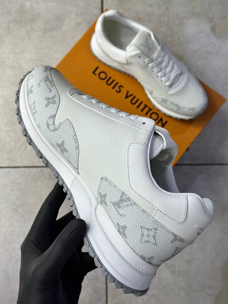 Мужские кроссовки Louis Vuitton мужской кожа белый 180224-3