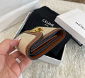 Кошелек Celine женский кожа бежевый 97007-3