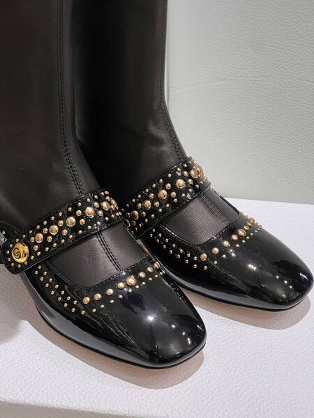Сапоги Christian Dior женский кожа черный 166793-3
