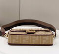 Сумка Fendi Baguette женский текстиль бежевый 142097-6
