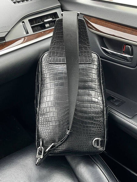 Мужская сумка слинг Louis Vuitton мужской кожа черный 113431-2