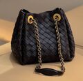 Сумка Bottega Veneta женский кожа черный 194222-1