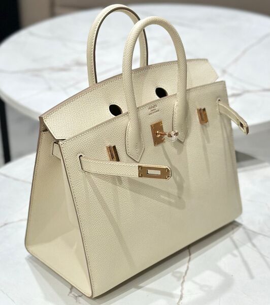 Сумка Hermès Birkin 25 женский кожа белый 145278