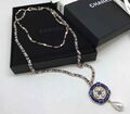 Бусы Chanel синий 15582-1