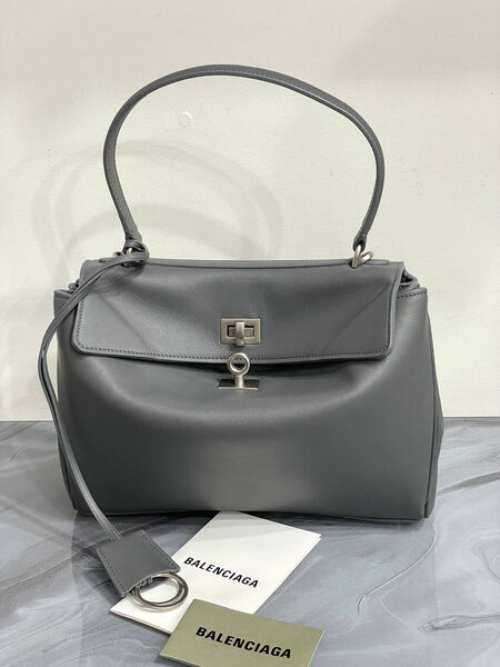 Сумка Balenciaga женский кожа графитовый 150613-2