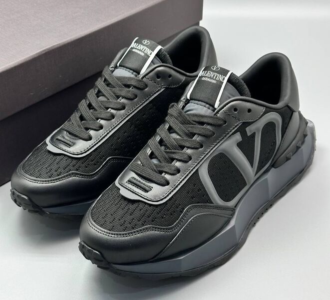 Мужские кроссовки Valentino мужской текстиль черный 190738