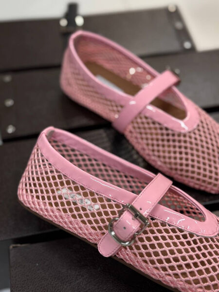 Балетки Alaïa женский кожа розовый 185970-3
