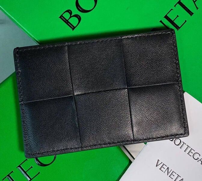 Картхолдер Bottega Veneta мужской кожа черный 195494