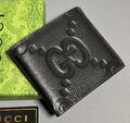 Мужской портмоне Gucci мужской кожа черный,серебристый 154031