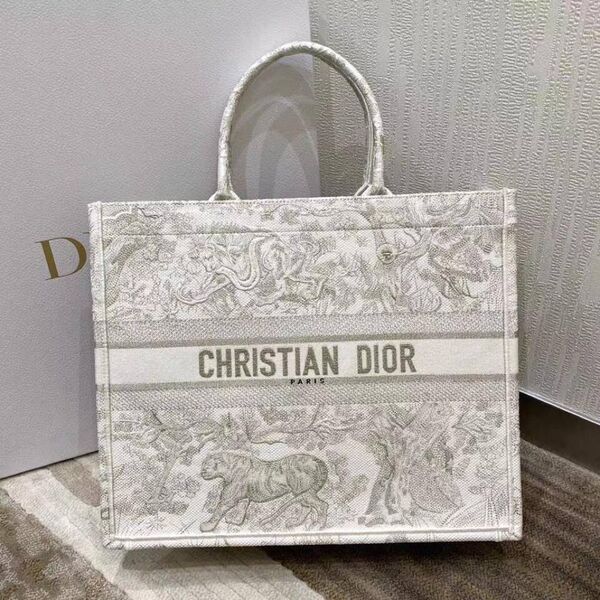 Сумка Christian Dior Book 41 женский текстиль графитовый 74159-7