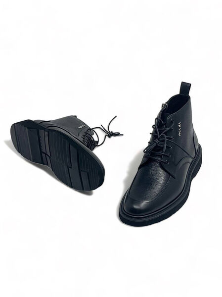 Мужские ботинки Prada мужской кожа черный 134994-3