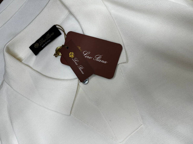 Мужское поло Loro Piana мужской белый 144399-7