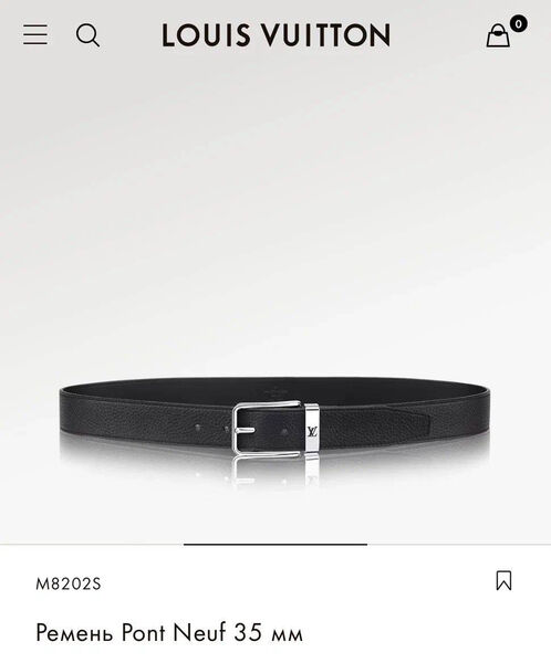 Мужской ремень Louis Vuitton мужской кожа черный 149950-5