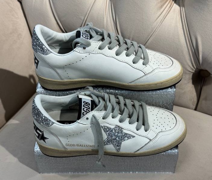 Кеды Golden Goose женский кожа белый 188911