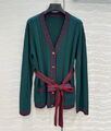 Кардиган Gucci женский вязаная ткань болотный 192333-1