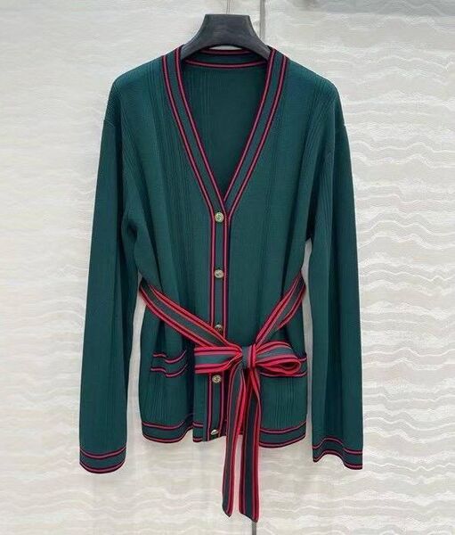 Кардиган Gucci женский вязаная ткань болотный 192333