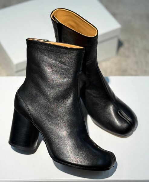 Ботильоны Maison Margiela женский кожа черный 198833