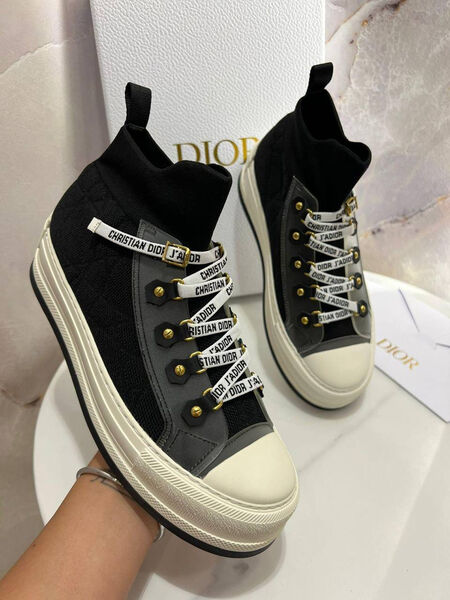 Кеды Christian Dior женский текстиль черный 180640-2
