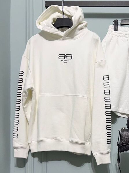 Худи Balenciaga женский белый 121219