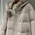 Пуховик Loro Piana женский бежевый 62821-6