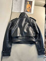 Куртка Saint Laurent женский кожа черный 159547-8