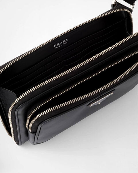 Мужская сумка слинг Prada мужской кожа черный 147917-4