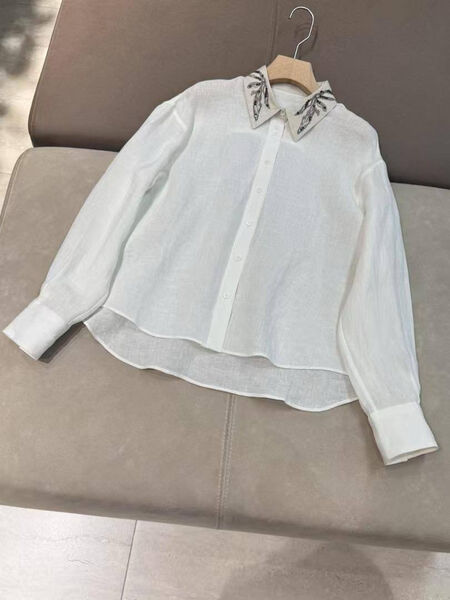 Рубашка Brunello Cucinelli женский белый 183819-3