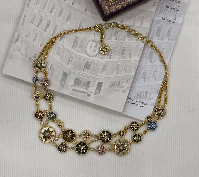 Колье Christian Dior горчичный 26312